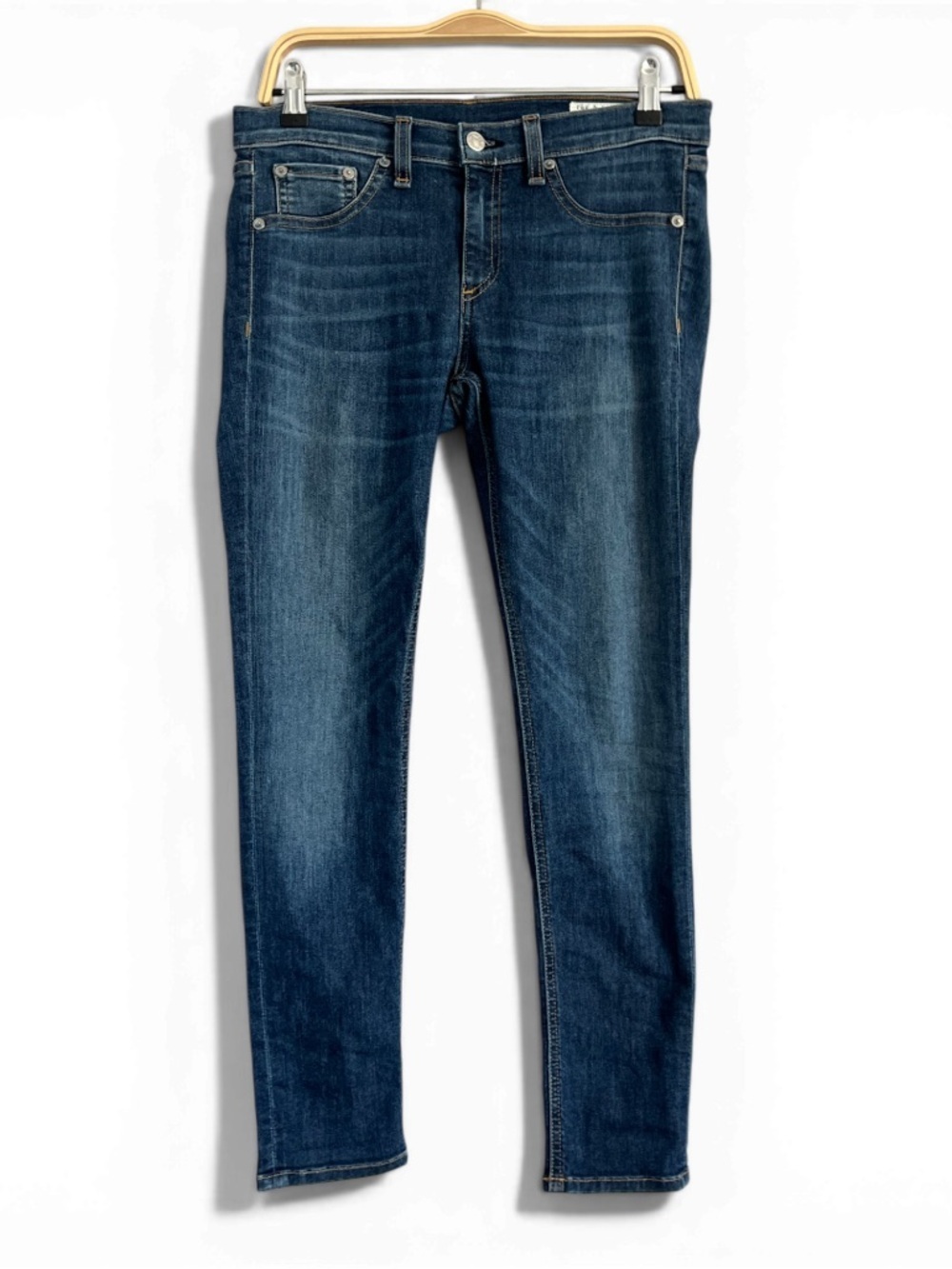 Women's Rag & Bone Washed Style W1526K Denim Skinny Jeans Capri Size 29